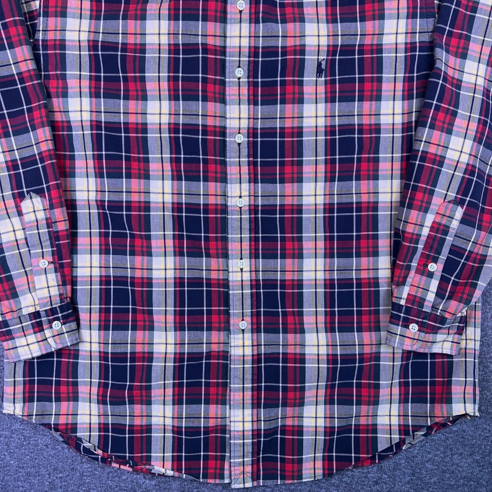 VTG Ralph Lauren Shirt Mens Large Plaid Blake Preppy Casual Button Down Tartan - Picture 10 of 15